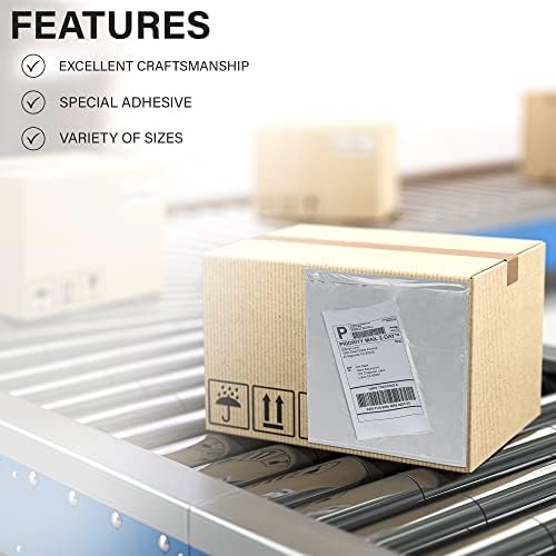 MT Products Clear Plastic Blank Envelope Pouch 9.5" x 12" - Disposable Packing List for Shipping - Pack of 50 - Image 5