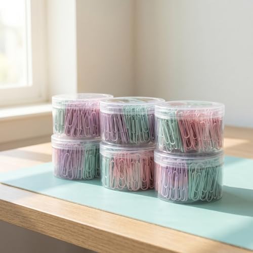 Colored Jumbo Paper Clips, 300pcs 2 Inch (50 mm) Paper Clip Paperclips Colorful Clips for Paperwork Ideal for Home, School and Office Use Colored (Macaron, 2 Inch (Pack of 6)) - Image 4