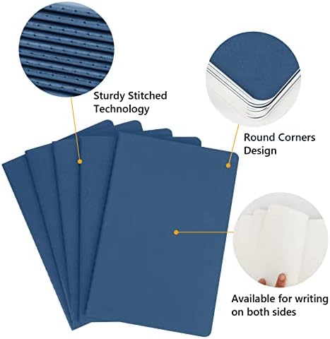 EUSOAR Travel Journal Set, A5 12Pack 5.5" x 8.3" 60 Pages Soft Cover Lined Notebooks, Travel Notebook Journal, Drawing Notebook Notepad Sketchbook, Students Office Subject Diary Notebooks Journal - Image 4