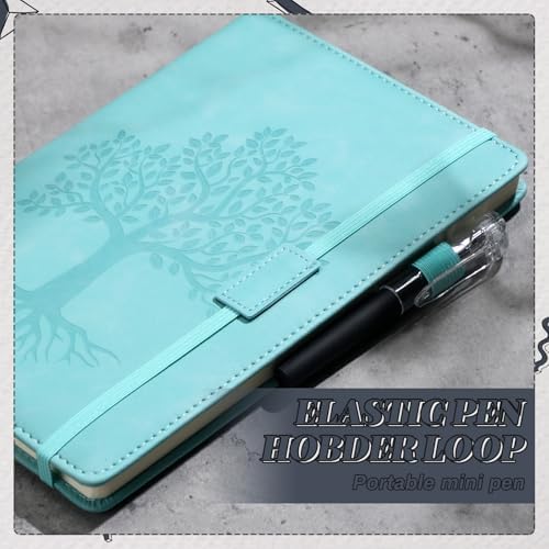 Estune 10 Pack Lined Journal Notebook A5 Tree of Life Hardcover Leather Journal with 10 Pen, College Ruled Notebook for Travel, Business, Work, Office, School Note Taking Diary(Morandi Color) - Image 5