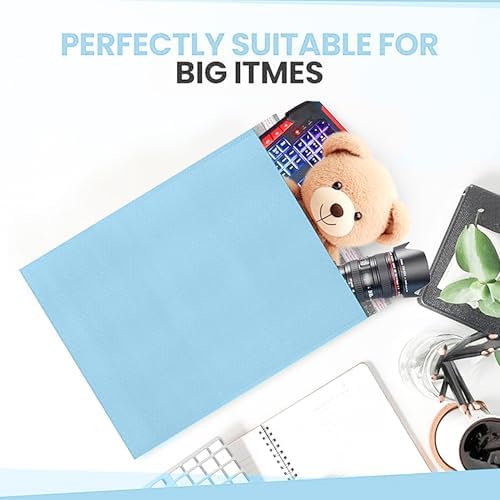 Light Blue Bubble Mailers 14.50x20, Poly Padded Envelopes #7, 15 Pack - Image 5
