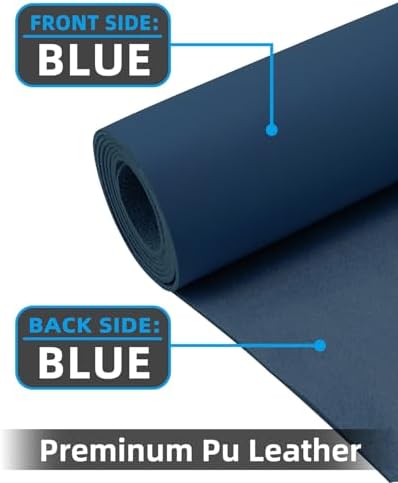 Non-Slip Desk mat,PULeather Desk Pad Protector, Office Desk Mat, Large Mouse Pad,Desk Blotter, Laptop Desk Pad, Waterproof Desk Writing Pad for Office and Home (Midnight Blue, 35.4" x 17") - Image 2