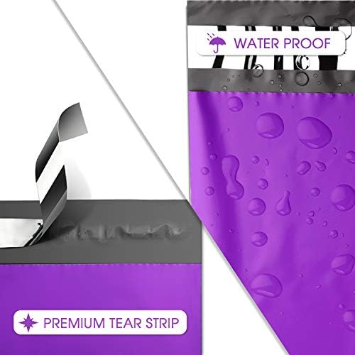 Metronic Poly Mailers 12x15.5 200 Pack Shipping Bags for Clothes in Purple - Image 4