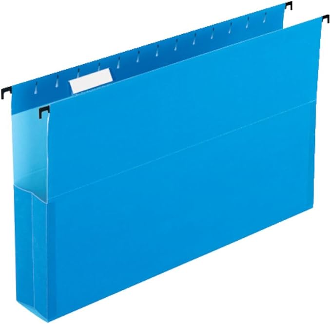 Pendaflex SureHook Reinforced Hanging Box File, 2", Legal, Blue, 1/5 Cut, 25 per box (59302EE) - Image 3