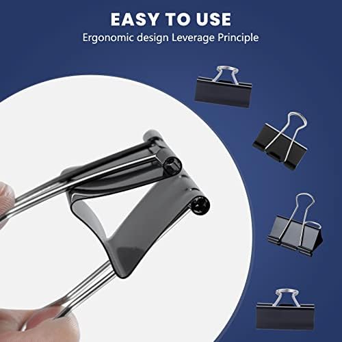 EFOK 72 Pcs Extra Large Binder Clips 2 Inch Big Black Paper Clip - Image 4