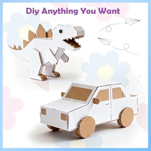 RLAVBL 200 Pack 3.5x4.5 White Corrugated Cardboard Sheets, Flat Cardboard Inserts for Shipping, Mailing, Packing, DIY Crafts - Image 4