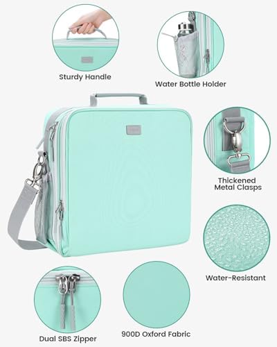Zipper Binder 3 Inch D-Ring 3 Ring with Water Bottle Holder - Image 3