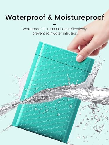 GSSUSA Teal Bubble Mailers 4x8" 500 Pack Padded Envelopes Self Seal - Image 3