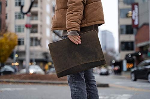 Leather Business Portfolio with Luxury Pen Business Personal Organiser Folder Full Grain Leather padfolio by KomalC (Buffalo Distressed Tan) - Image 4