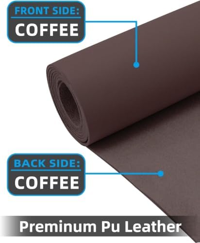 Non-Slip Desk mat,PULeather Desk Pad Protector, Office Desk Mat, Large Mouse Pad,Desk Blotter, Laptop Desk Pad, Waterproof Desk Writing Pad for Office and Home (Coffee, 35.4" x 17") - Image 3