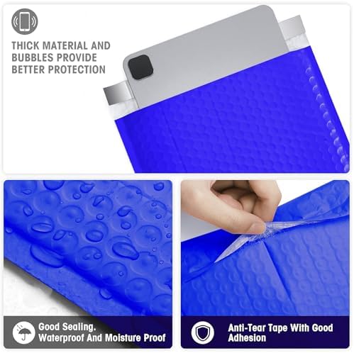 Metronic Bubble Mailer 8.5x12 25 Pack Self-Seal Padded Envelopes Royal Blue - Image 4