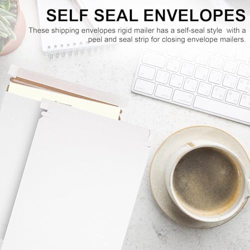 MT Products White Flat Shipping Envelopes 11" x 13.5" - Self-Seal Mailing Envelopes (Pack of 100) - Made in the USA - Image 5