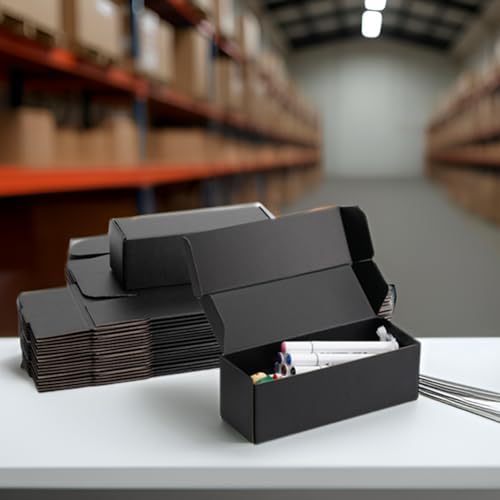 9x3x3 inch Black Shipping Boxes for Small Business- Set of 25 - Image 5