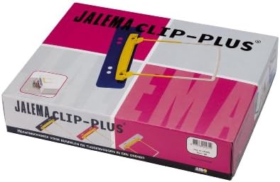 Jalema Clip Plus 5712525 Filing Clips Assorted Colours Pack of 100 Yellow/White by Djois