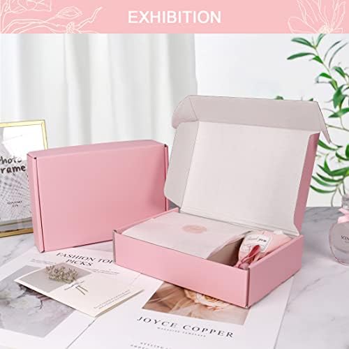 Shipping Boxes for Packaging 9x6x2", 20 Pack Pink Cardboard Boxes for Mailing, Shipping Mailer Boxes Medium for Small Business - Image 4