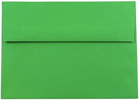 JAM PAPER A8 Colored Invitation Envelopes - 5 1/2 x 8 1/8 - Green Recycled - Bulk 1000/Carton by JAMPaper