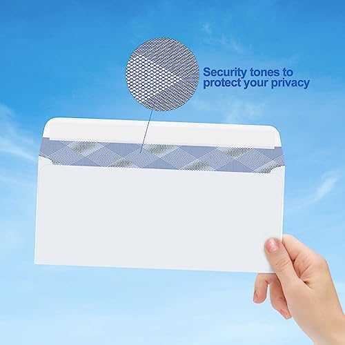 PANDRI 750 Pack #10 Windowless Self-Seal Envelopes, Security Tinted - Image 5