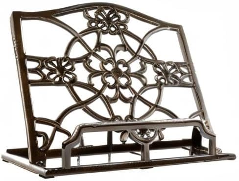 JOGREFUL Cast Iron Cookbook Stand, Kitchen Recipe Holder Latte Gold | Heavy-Duty Book Vintage Holder, Reading Rest Holder for Easel/Counter/Books/Magazine/iPad/Bible - Image 7