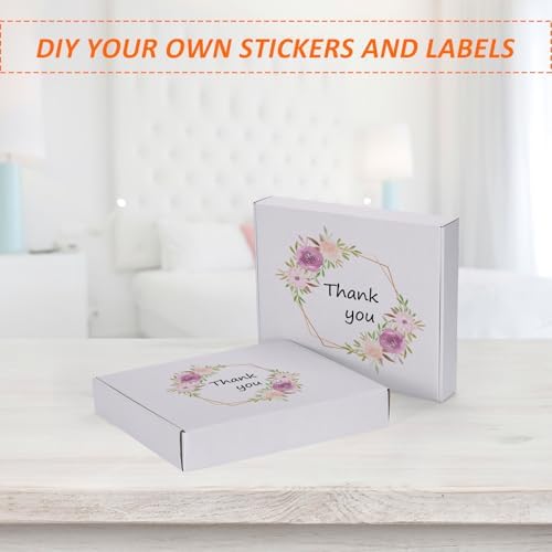 HORLIMER 12x10x2 inches Shipping Boxes Set of 25, White Corrugated Cardboard Box Literature Mailer - Image 4