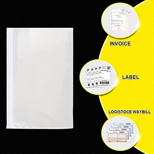 OausTect 6" x 9" Packing Slip Envelope Pouches, Clear Adhesive Top Loading Packing List Label Sleeve - 2000 Packs Shipping Envelopes - Image 4