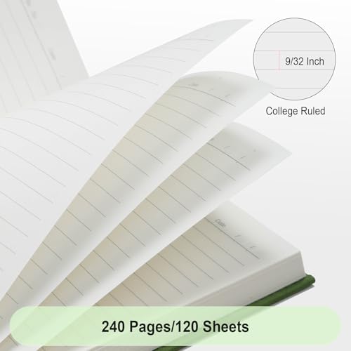 Comix 3 Pack Lined Journal Notebooks for Work, 240 Pages, 5.5"x8.3" - Image 4