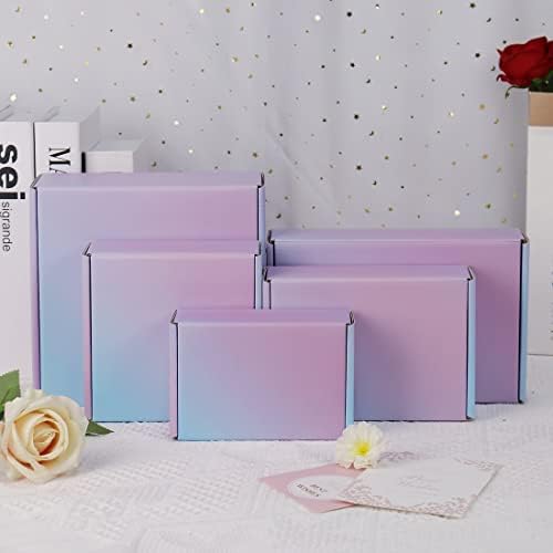 8"x8"x4" Medium Shipping Boxes, 30 Pack Medium Cardboard Packing Boxes, Purple Mailing Shipping Boxes for Small Business - Image 7