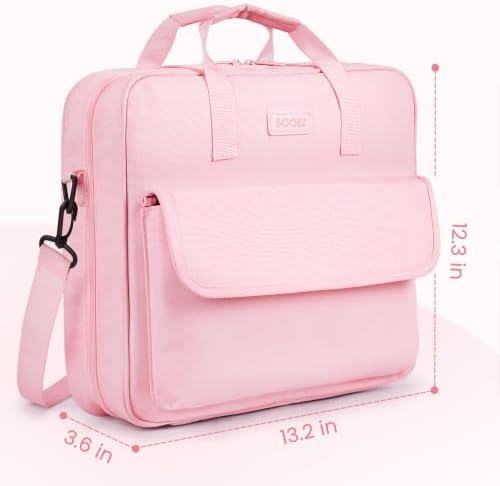 Sooez Zipper Binder Bag, 3 Inch 3 Ring Binder with D-Ring, Holds 900 Sheets - Image 2