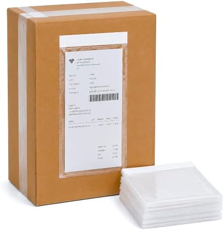 APQ Supply Clear Packing List Envelopes, 5.5 x 10 Inch Self Seal Shipping Document Pouches, 1000 Pack for Business Warehouse E Commerce Fulfillment and Shipping Departments by APQSupply%C2%AE