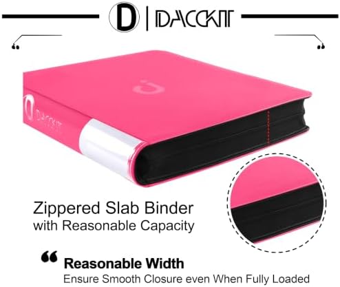 D DACCKIT Card Binder 16 Pocket - Fits 1600 Cards，4X4 Ringless Card Album with Sleeves for Trading Cards & Sports Cards（Model C，Rose Red） - Image 7