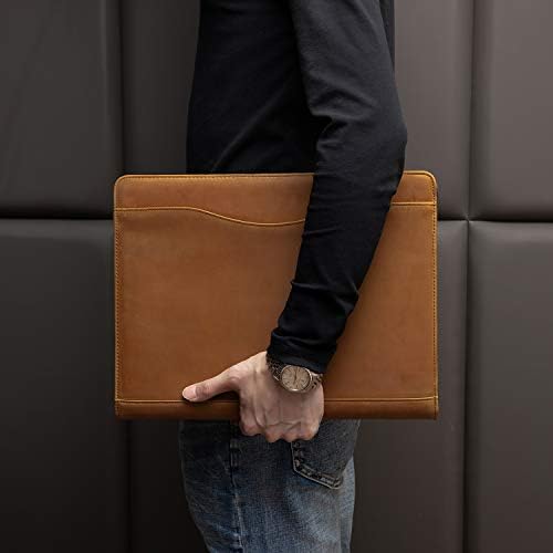 YIWEN Personalized Leather 3 Ring Binder Portfolio for 8.5 x 11” Notepad - Image 6