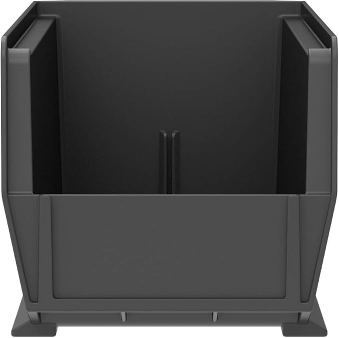 Akro-Mils 30234 AkroBins Plastic Storage Bins, 15"x5"x5", Black, 12-Pack | Space-Saving Stackable Bins for Garage, Pantry, Craft Organization - Image 5