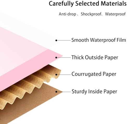 Pink Shipping Boxes 10x7x6 Inches, 30 Pack Mailer Boxes for Small Business, Corrugated Cardboard Boxes for Packaging, Shipping, Mailing - Image 3
