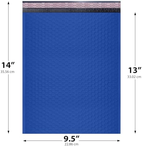 Royal Blue Bubble Mailers 10x13, Self Seal Poly Padded Envelopes, 200 Pack - Image 2