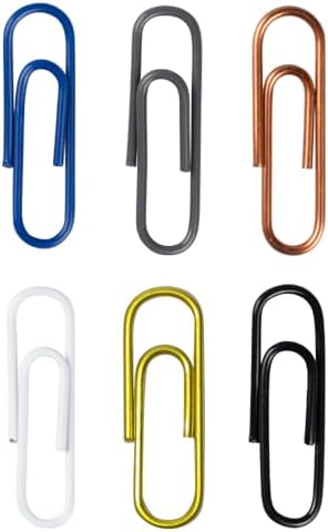 JAM PAPER Colorful Standard Paper Clips - Regular 1 Inch Paperclips - Business Assortment - 6 Packs of 100 - Image 3