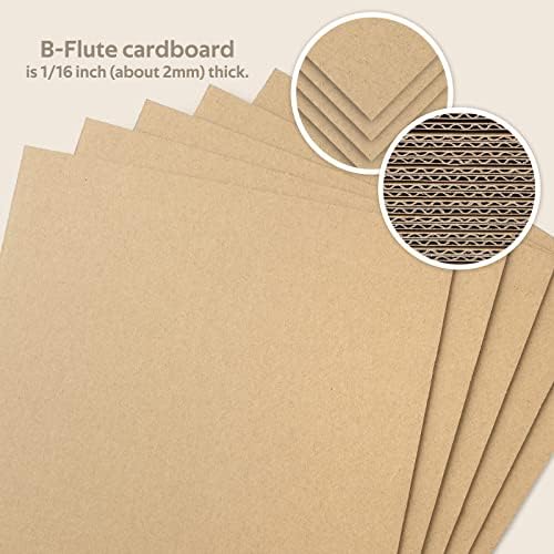 Golden State Art 50 Pack 8.5x11 Corrugated Cardboard Sheet 2mm Flat Inserts - Image 3