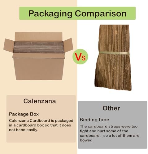 Calenzana 50 Pack 8.5x11 Inch Brown Corrugated Cardboard Sheets Flat Cardboard Sheets for Packing Mailing Dividers and DIY Crafts - Image 4