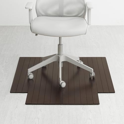 Anji Mountain 48" x 36" Bamboo Office Chair Mat for Carpet & Hardwood Floor by AnjiMountain