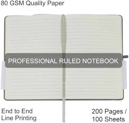 20 Pack Journals for Writing College Ruled Notebooks Journal in Bulk, Hardcover Notebooks (200Pages) for Note Talking, Lined Bullet Journals for Home School Office, 5.7"x8.4", Olive Green - Image 4