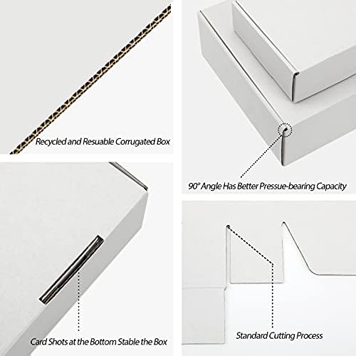 10x7x3 inch White Shipping Boxes for Small Business- Set of 25 - Image 3