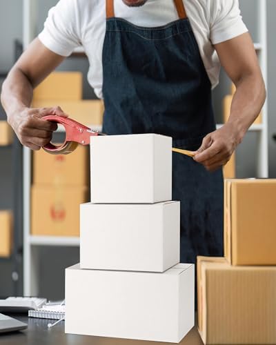 Assorted-Sizes-Shipping-Boxes-45-Pack: 6x6x6 & 8x6x6 & 11x6x6 Small-Shipping-Boxes-Mailers, White Corrugated-Cardboard-Boxes-for-Packing-Small-Business Mailing - Image 5