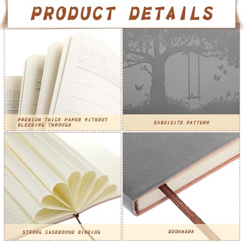 TaoBary A5 PU Leather Journals Bulk Colorful Tree Journal Notebook Soft Leather Cover Lined Ruled Writing Notebook for Back to School Office Group Team Volunteer(Assorted Colors,48 Pcs) - Image 4