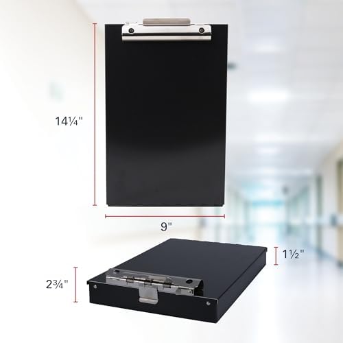 Saunders Redi-Rite Recycled Aluminum Storage Clipboard - Black - Letter Size (11018) - Image 3