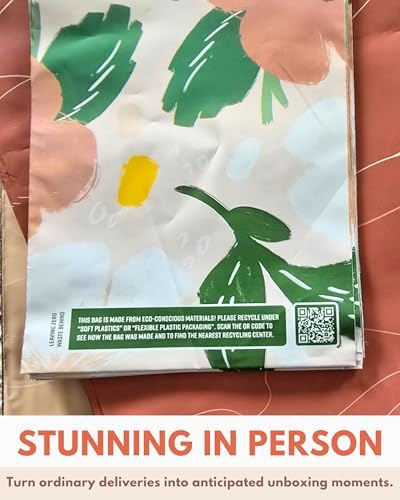 Poly Mailers 6 x 9 Inch - 100 pack Biodegradable Shipping Bags for Stationery and Small Accessories - Impack Self-Seal Waterproof Thick Mailing Envelope for Small Items - Pastel Petals - Image 3