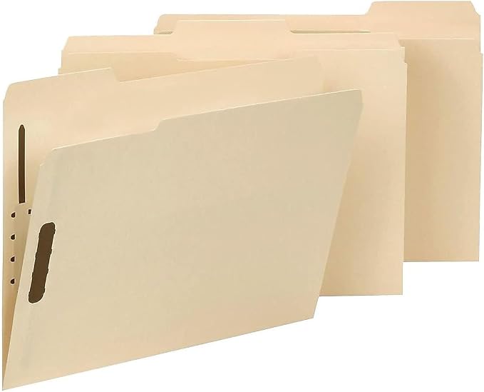 Smead Heavy-Duty Fastener File Folder, 2 Fasteners, 1/3-Cut Tab, Letter Size, Manila, 50 per Box (14600) - Image 3