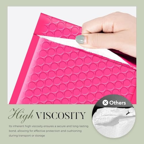 Metronic 19200Pack Bubble Mailer 4X8 Inch Pink Full Pallet Padded Envelopes - Image 3