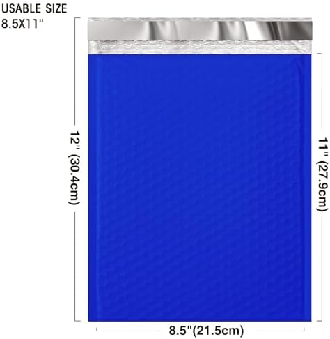 Metronic Bubble Mailer 8.5x12 25 Pack Self-Seal Padded Envelopes Royal Blue - Image 3