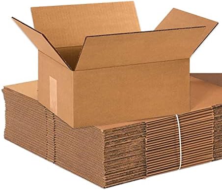 BOX USA 10 x 7 x 3 Corrugated Cardboard Boxes, Flat 10'L x 7'W x 3'H, Pack of 25 | Shipping, Packaging, Moving, Storage Box for Home or Business, Strong Wholesale Bulk Boxes by BOXUSA