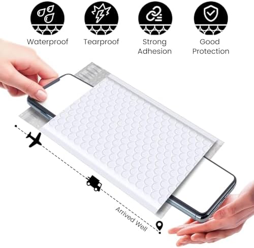 Fuxury Bubble Mailers 4x8" 800Pcs Bulk Waterproof Padded Envelopes - Image 6