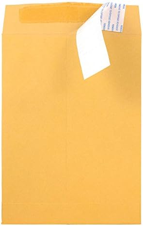 JAM PAPER 6 1/2 x 9 1/2 Open End Envelopes with Peel and Seal Closure - Brown Kraft Manila - Bulk 500/Box - Image 2