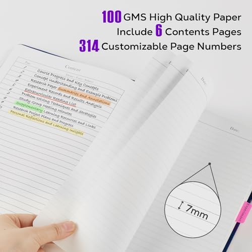 FOCUS DAY 3 Pack Lined Journal Notebooks, A5 Thick Notebook Journal Set for Work Writing, 320 Pages Hardcover Leather Bound Notebook Bulk for Women Men Office School, 5.7'' X 8.4'', Multicolor - Image 4
